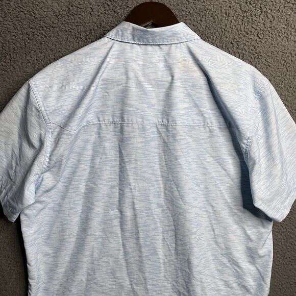 Mens Simms Button Up Fishing Short Sleeve Shirt Lightweight Large - Picture 16 of 16